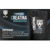 Creatina Monohidratada Premium Ahau en polvo 500g-100 porciones de 5g,