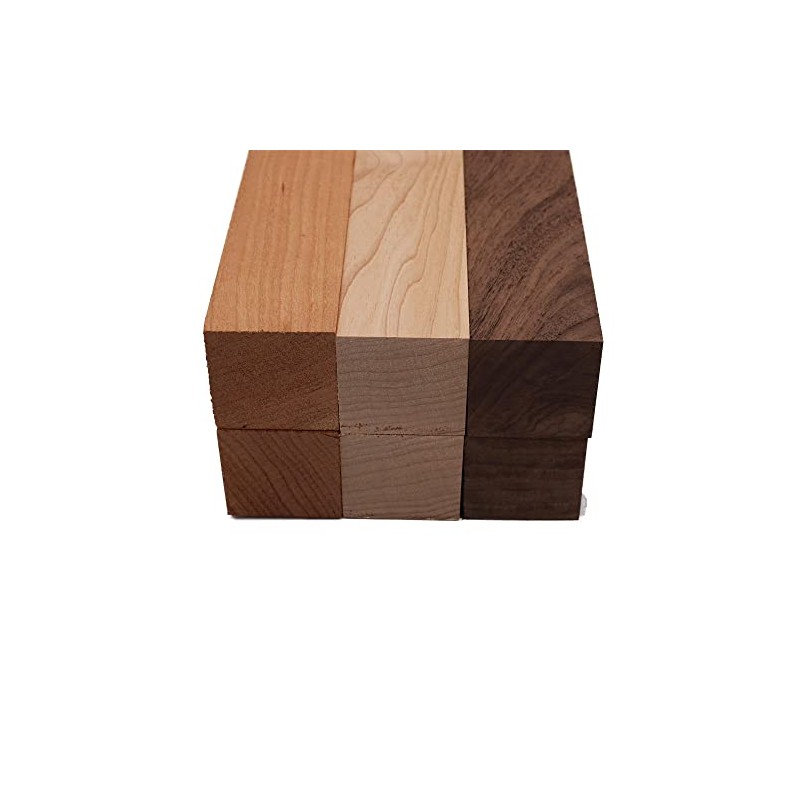 Barrington Hardwoods Maple, Walnut, and Cherry Turning Blank Variety Pack