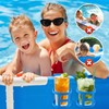 6pcs Poolside Cup Holder, Swimming Pool Cup Holder Plastic Above
