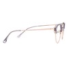 Zeelool Semi-Rimless Eyeglasses Aviator Mixed Clear Lens Glasses for Women