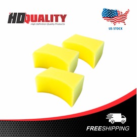 Unbranded 3 Pcs Premium Tire Contour Dressing Applicator Pad Gloss Shine Foam Sponge