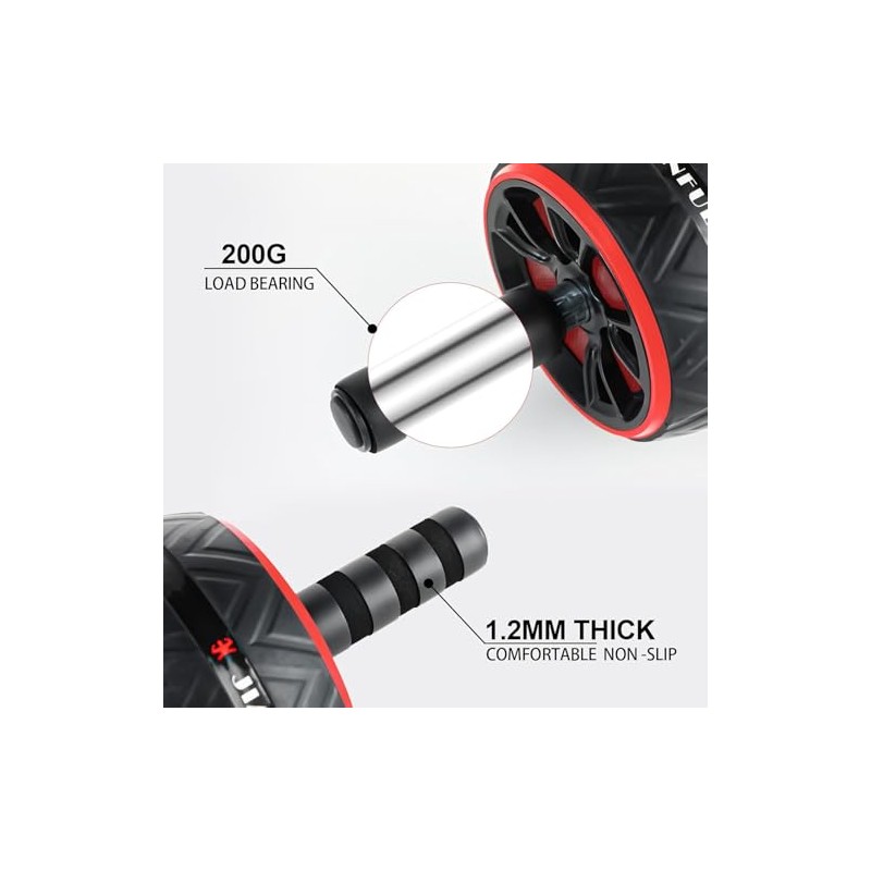 Rodillo de Abdominales Conjunto de 7 Piezas,Ab Roller Wheel Exercise