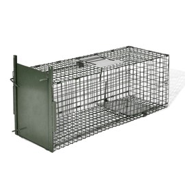 Live Animal Catch Life Trap 1 Door Iron Mesh Cage Prey Hunt Rabbit Rodent Mouse