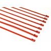 Unbranded 8" UNIVERSAL STAINLESS STEEL CABLES ZIP TIES X6 RED