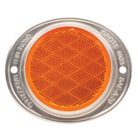 Grote 40233-5 Yellow Aluminum Two-Hole Mounting Reflector