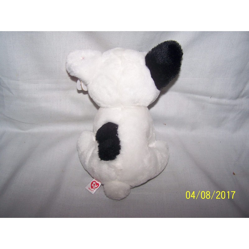 Ty 41203 Marcel – Dog White/Black, 15 cm, Beanie Babies