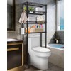 Folews Bathroom Organizer Over The Toilet Storage, 4-Tier Bathroom Shelves