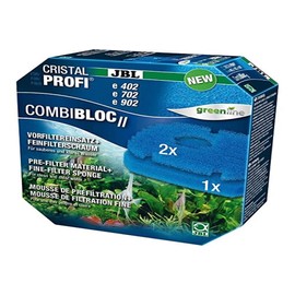 JBL CombiBloc II CristalProfi e 6028800, Vorfiltereinsatz und Feinfilterschaum, Für CristalProfi e402/e702/e902, 3 Filtereinsätze
