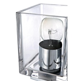 Westinghouse Lighting 6334400 Nyle Two-Light Indoor Wall Fixture, Chrome Finish with Clear Glass