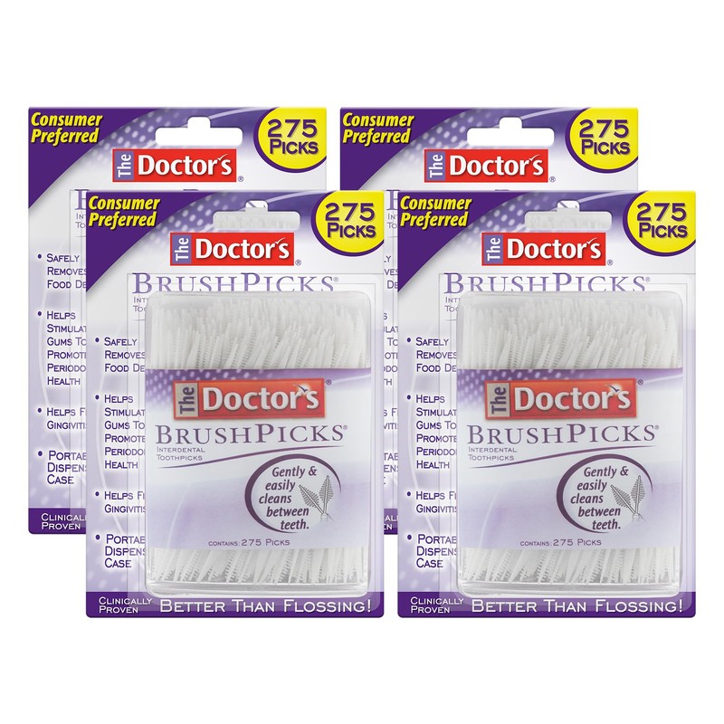 Palillos de dientes interdentales The Doctors BrushPicks, ayuda a combatir