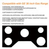 FanXm compatible with GE 36 inch Gas Range Protectors -