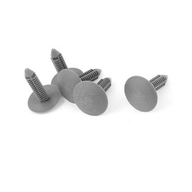 REPAIROCK 5 Pcs 7x7mm Hole Gray Push in Plastic Rivets Car Door Panel Fastener Auto Replacement Parts