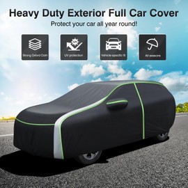 Cartist 420D Car Cover Fits for Kia Sorento 2002–2025 2026,All Weather Waterproof Car Covers for Sorento Accessories with Zipper Door & Reflective Safety Strips,Sun Rain Snow Dust Uv Protection