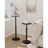 GUOHNHE Height Adjustable Drink Table, Vintage Round Indoor Metal Plant