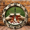 Stable MDF 25x25cm Wood Wall Clock Made from High-Density Materialsheet