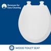 Bemis 500EC Durable Wood Toilet Seat with Easy Clean Hinges,