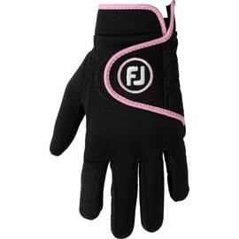FootJoy WO Weather Grip Extreme Women's Golf Gloves, Black/Pink, S