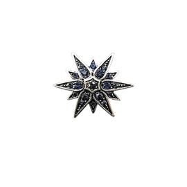 Crystal Star Brooch Sparkly Hexagram Star Lapel Pin Anti Glare Lapel Brooch Rhinestone Star Pin Dress Suit Bouquet Accessories Men Women Gift