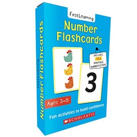 Numbers flashcards for ages 3-5: perfect for home learning. With free printable number posters (Scholastic First Learning)