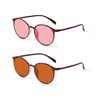 BRADDELL Indoor FL-41 Rose & Outdoor FL-60 Brown Tinted Migraine