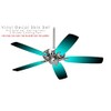 Smooth Fades Neon Teal Black - Ceiling Fan Skin Kit