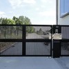 Exterior Mechanical Anti-Theft Lock, Silver Stainless Steel Exterior Gate Lock,
