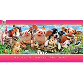 Ceaco Panoramic Collection Barnyard Antics Puzzle (700 Piece)