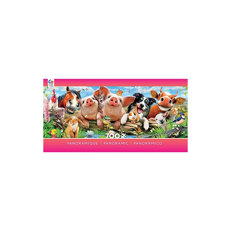 Ceaco Panoramic Collection Barnyard Antics Puzzle (700 Piece)