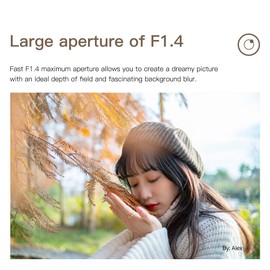 TTArtisan 23mm F1.4 APS-C Camera Lens Manual Focus MFT Olympus/Panasonic M43 Mount Like EPM1、EPM2、EPL1、EPL9、E-P6、E-M1、E-M10II、E-M10IIII、Pen-F G1、G5、G85、GF1、GF9、GX1、GX7