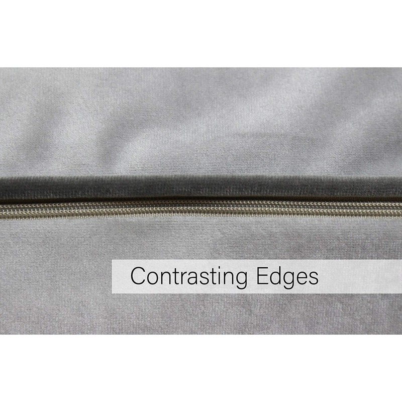Riva Paoletti Meridian Large Square Cushion Cover - Dove Silver