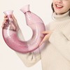 1400ml Hot Water Bottle U Shaped Reduce Pain Transparent Hot