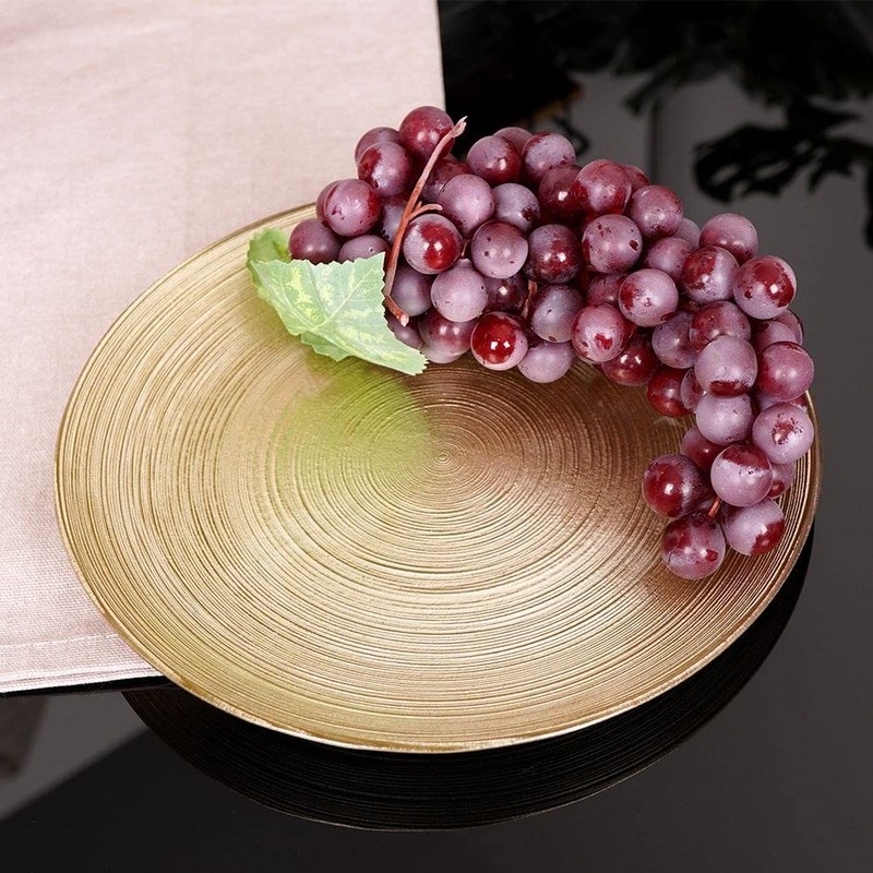 Vilde Dinner Plate Flat Glass Gold 21 cm