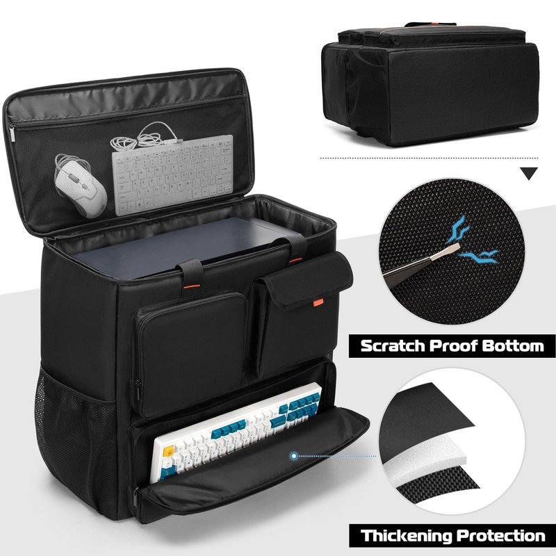 Trunab PC Desktop Carrying Case Compatible with ATX/M-ATX mainframe chassis,