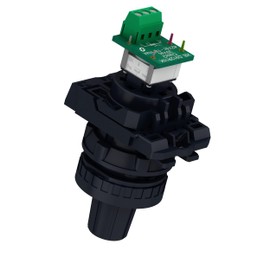 Schneider Electric - Complete Potentiometer for Harmony XB5 22mm Push Button | External Interface for Controlling Key Parameters, Automation Component, Chromium Plated Metal, Gray XB5BD912R4K7