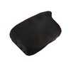 X AUTOHAUX Black PU Leather Car Center Console Lid Armrest