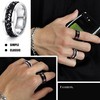 Kakonia 16Pcs Stainless Steel Fidget Rings for Men Women Stress