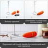 IMUSA 10in Electric Milk Frother with Stand, Orange