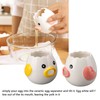 2pcs Egg Separator Ceramic Chicken Shaped Egg Yolk White Filter