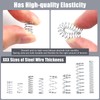 TAIANJI 20 Sizes Compression Springs, 200 Pcs Tension Spring Steel,