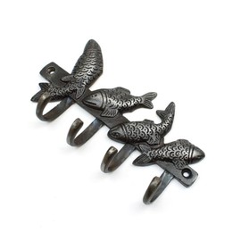 Oakcrafts - Cast Iron Fish Design Hooks