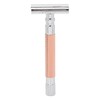 Double Edge Safety Razor Long Handle Zinc Alloy Manual Safety