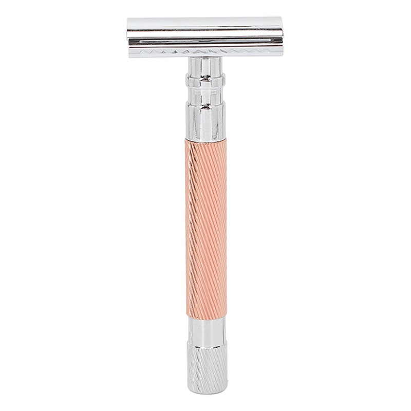 Double Edge Safety Razor Long Handle Zinc Alloy Manual Safety