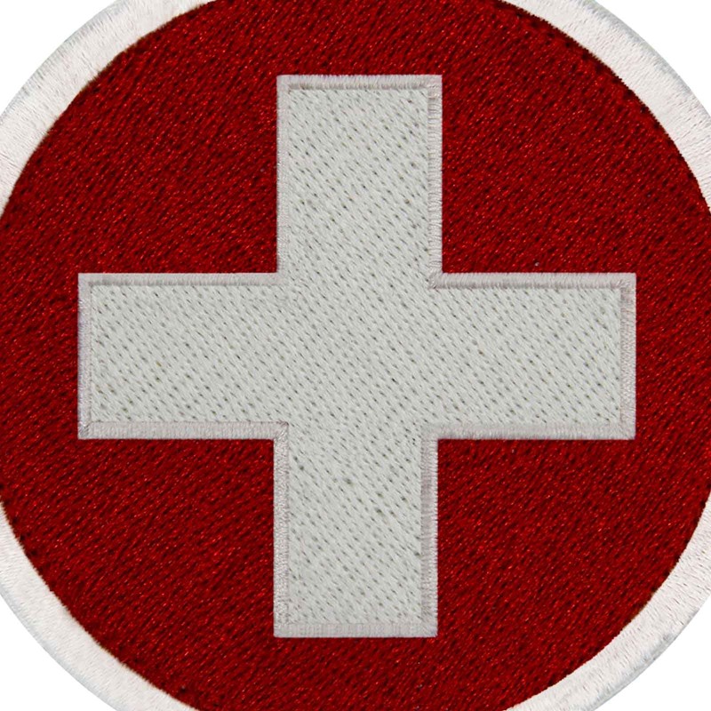 Circular Switzerland Flag Embroidered CH Patch Swiss Round National Badge
