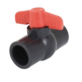 sourcing map 1/4 Turn Water Shut Off PVC Ball Valve Replacement 32mm Slip to 32mm Slip
