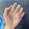 Nail Tips, Set of 24, 12 Different Sizes, Medium Length,