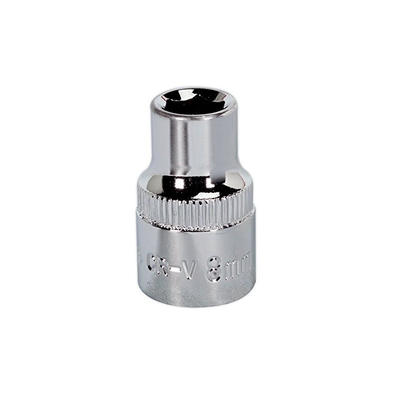 Sealey SP3808 8mm 3/8"Sq Drive Fully Polished WallDrive® Socket