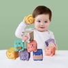 12PCS Children Silicone Building Blocks Soft DIY Educational Chewable Animals