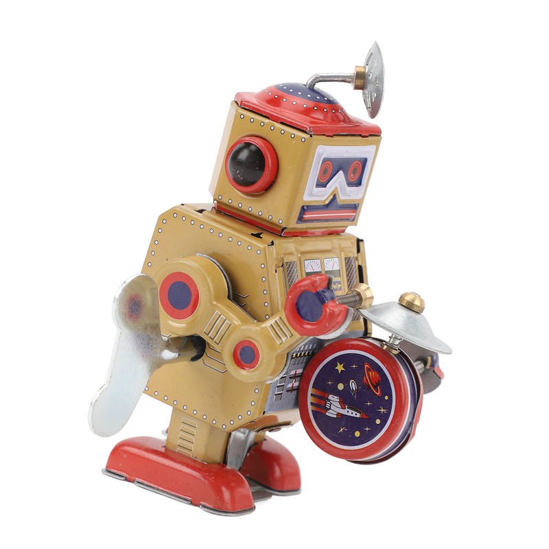 Wind Up Robot Toy Hand Made Exquisite Retro Wind Up