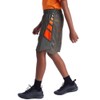 C9 Champion Boys' Basketball Shorts-8" Inseam, Positive Negative Stripe Concrete,