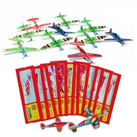 Set of 12 Glider Planes, Polystyrene Gliders, Polystyrene Flyers, Polystyrene Gliders, Gliders Polystyrene Gliders for Children, Aviator Plane, Throwing Gliders for Children's Birthday Party Favours